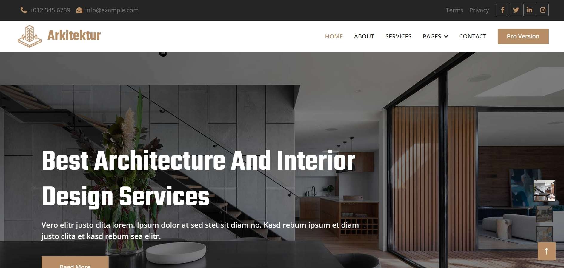 Architecture HTML Template Architecture HTML Template
