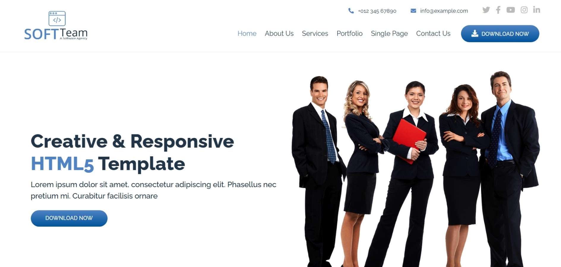 Bootstrap Agency HTML Template Bootstrap Agency HTML Template