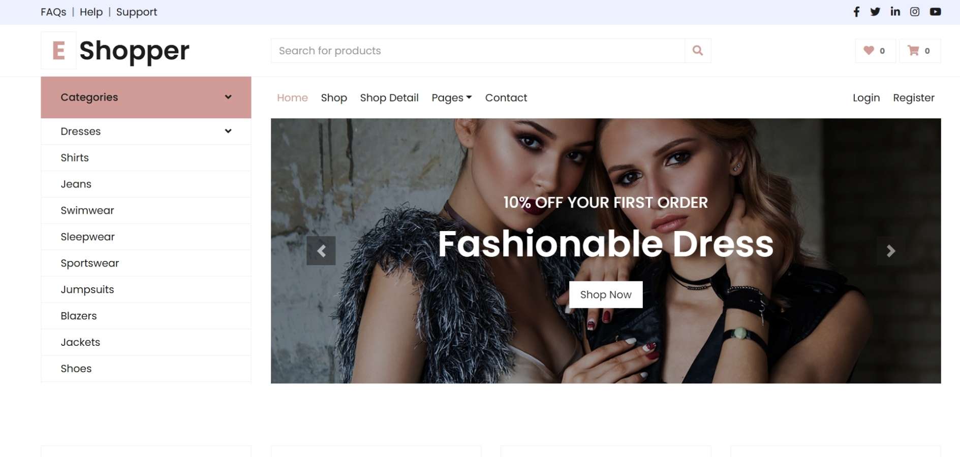 Bootstrap Shop HTML Template Bootstrap Shop HTML Template