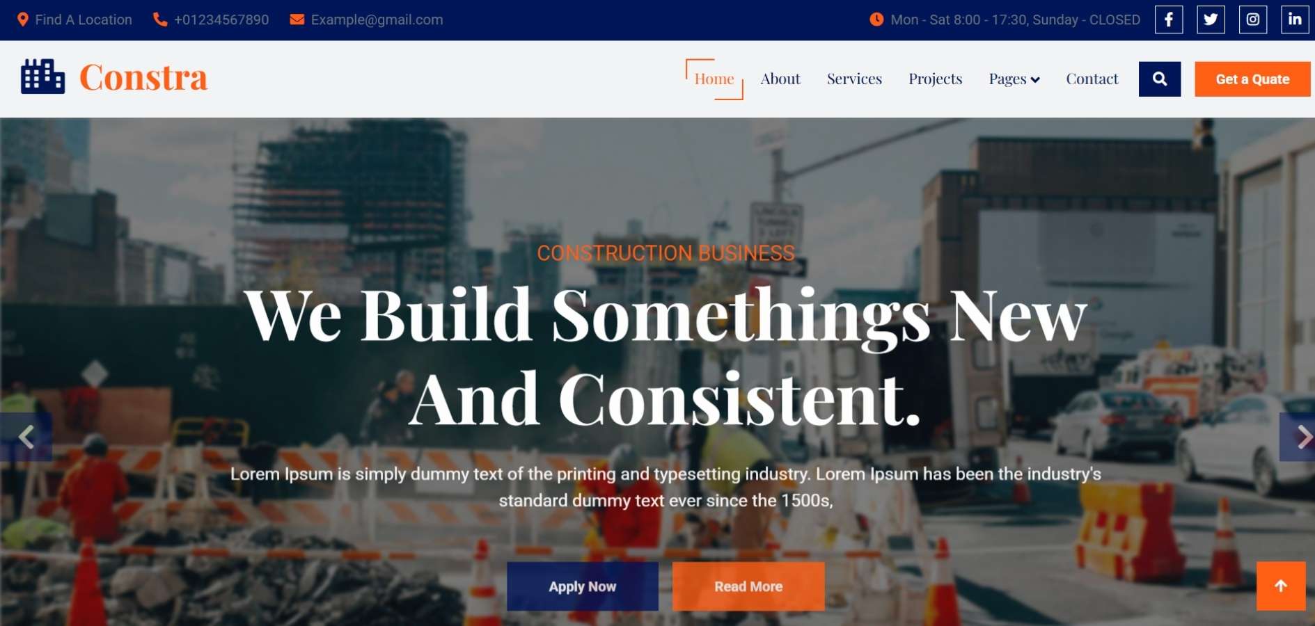 Building Construction HTML Template Building Construction HTML Template