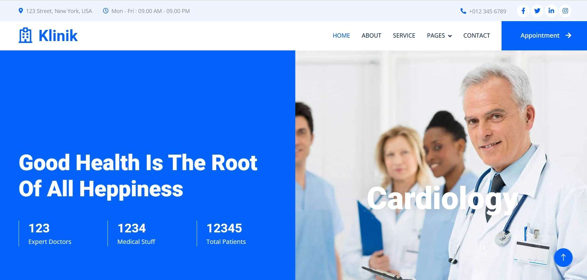 Clinic Website HTML Template Clinic Website HTML Template