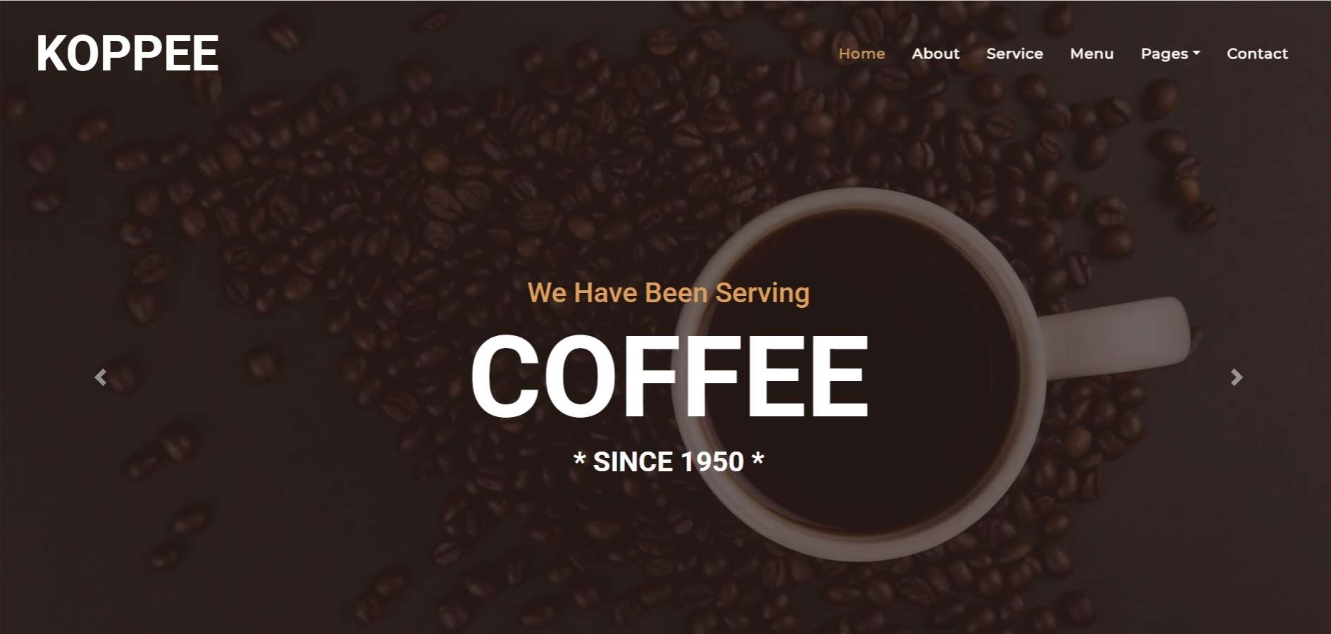 Coffee Shop HTML Template Coffee Shop HTML Template