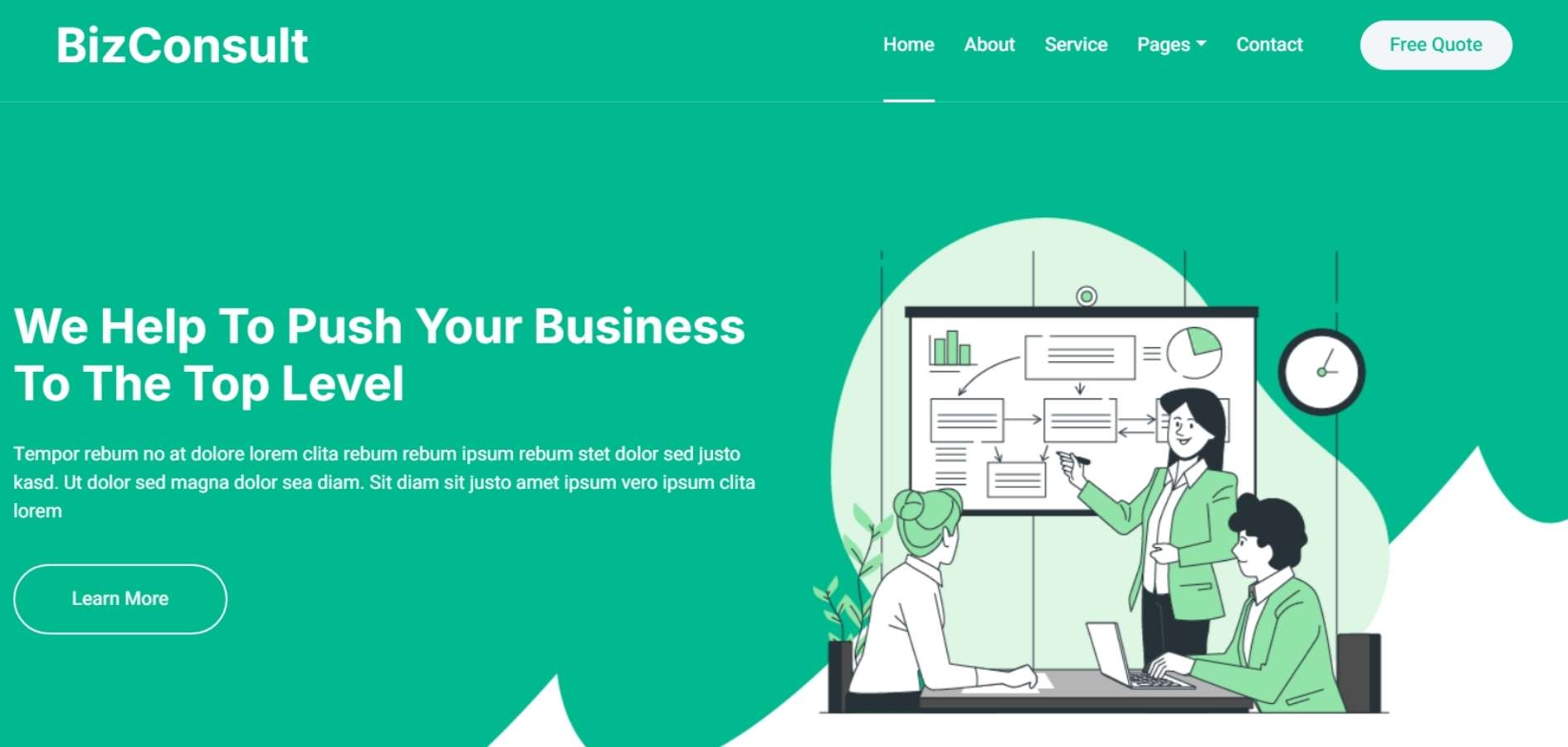Consulting Services HTML Template Consulting Services HTML Template