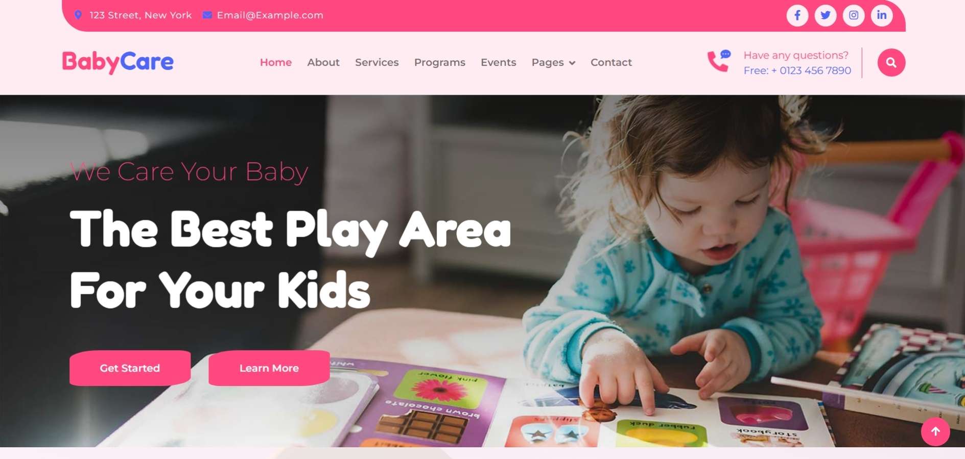 Daycare Website HTML Template Daycare Website HTML Template