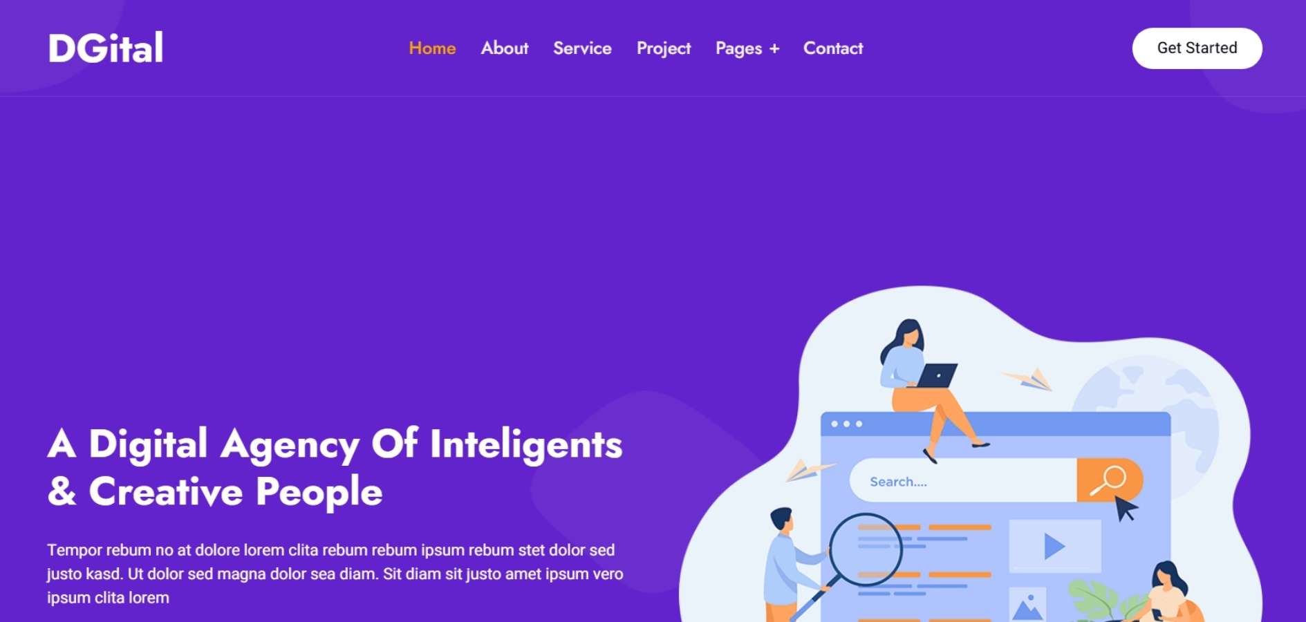 Digital Agency HTML Template Digital Agency HTML Template