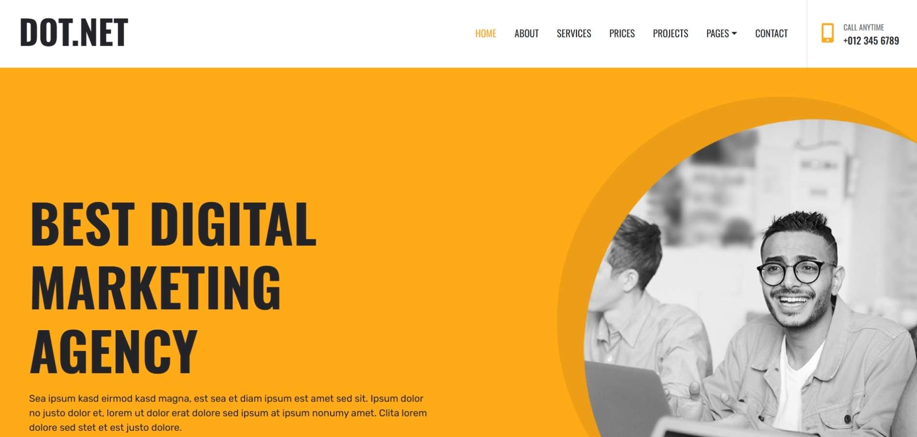 Digital Agency Website HTML Template Digital Agency Website HTML Template