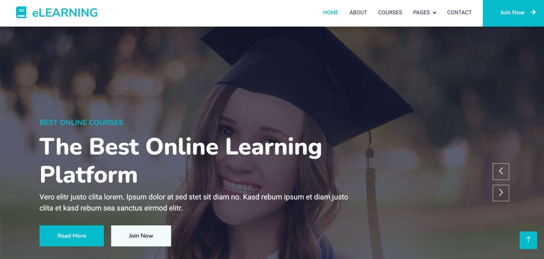E-learning HTML Template E-learning HTML Template