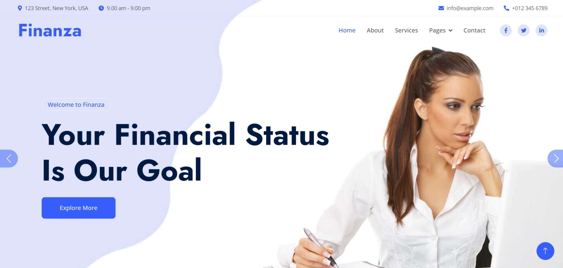 Financial Services HTML Template Financial Services HTML Template