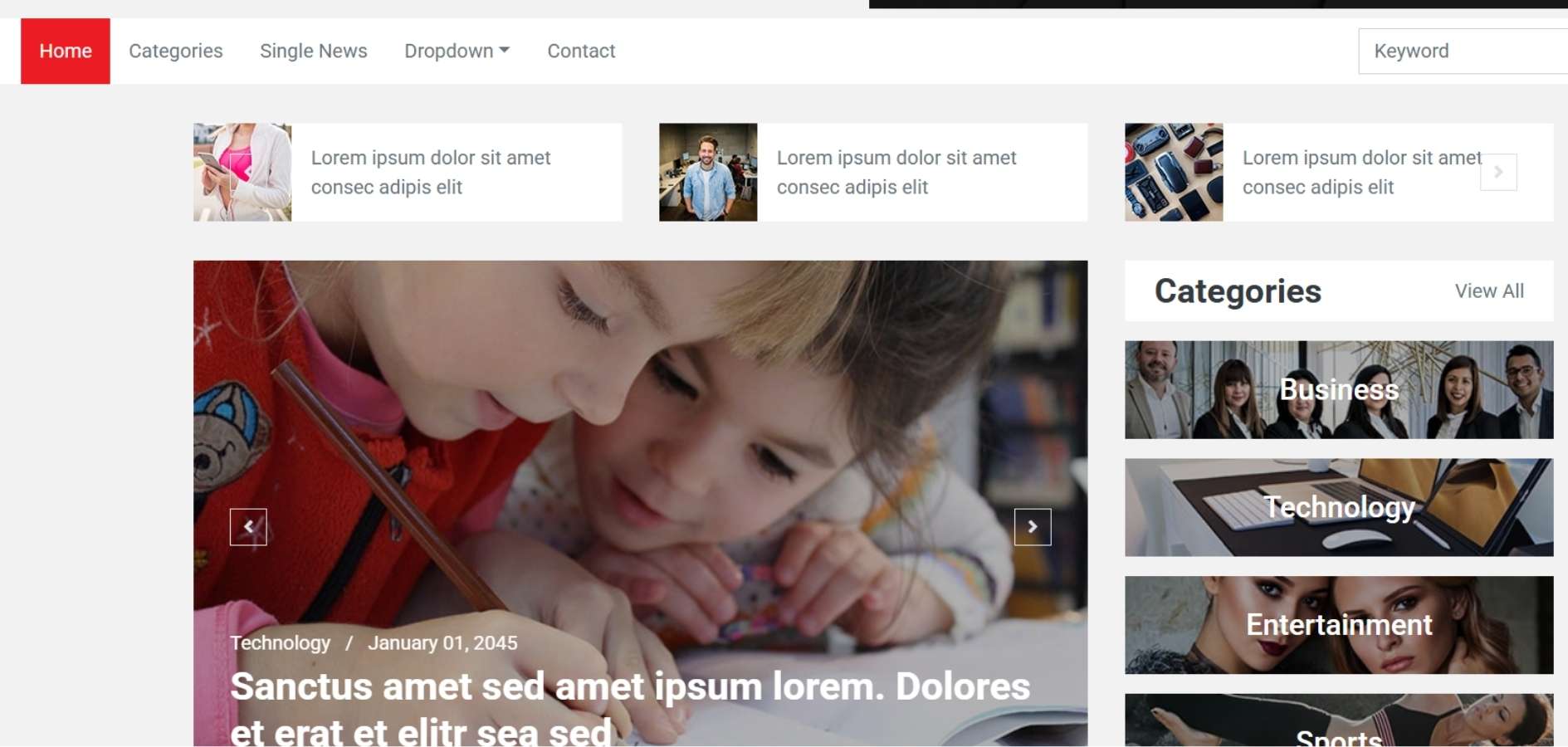 Free Bootstrap Magazine HTML Template Free Bootstrap Magazine HTML Template