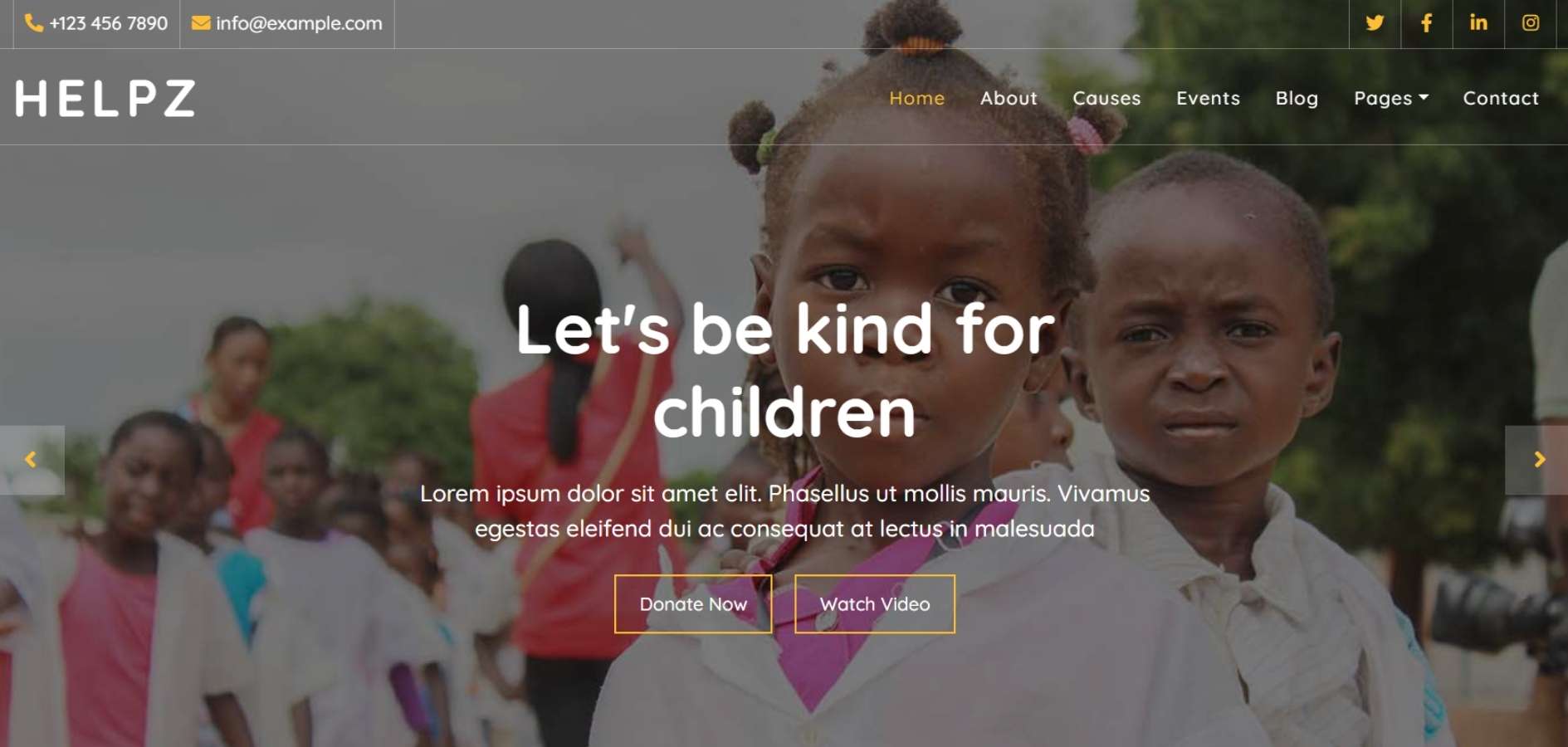 Free Charity Website HTML Template Free Charity Website HTML Template