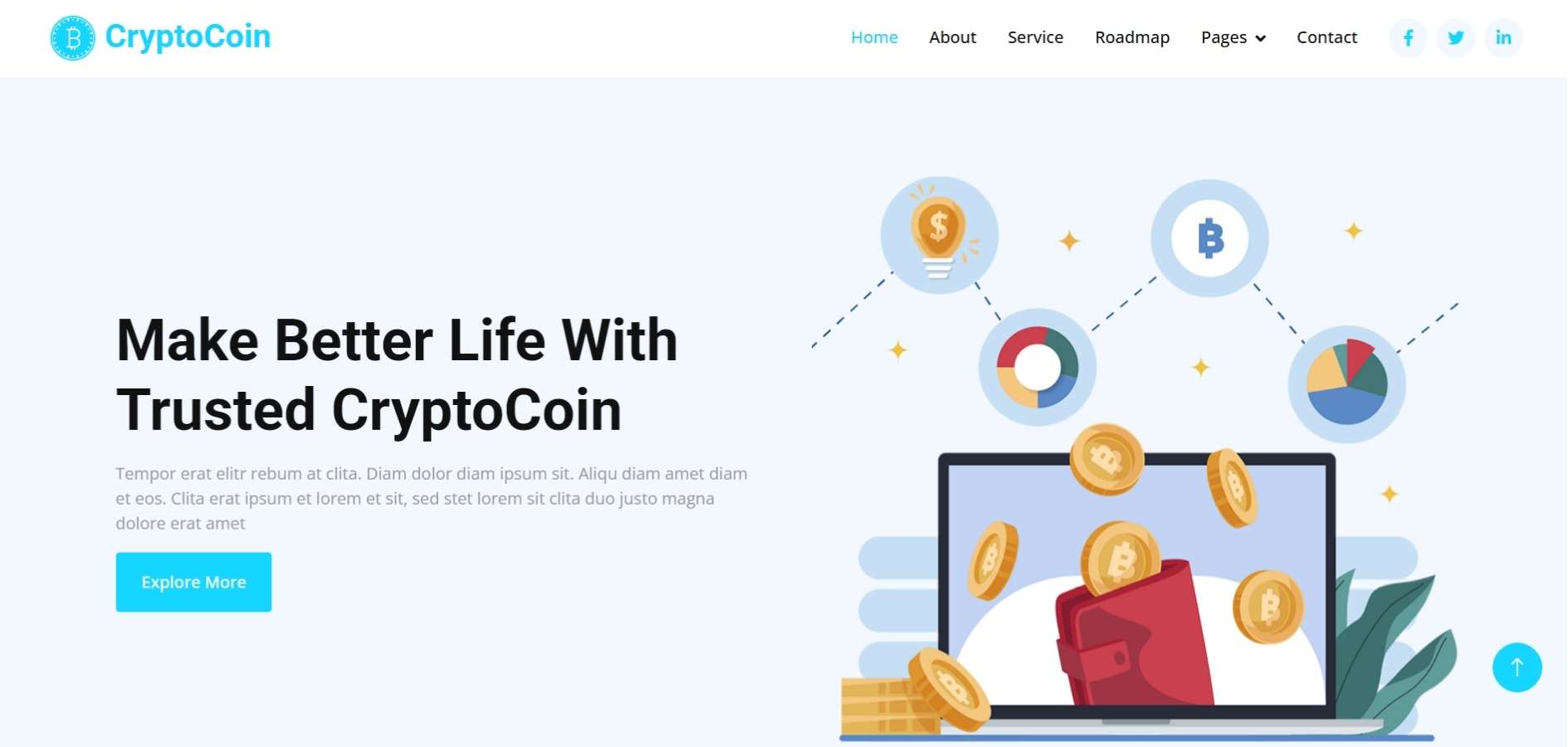 Free Cryptocurrency HTML Template Free Cryptocurrency HTML Template