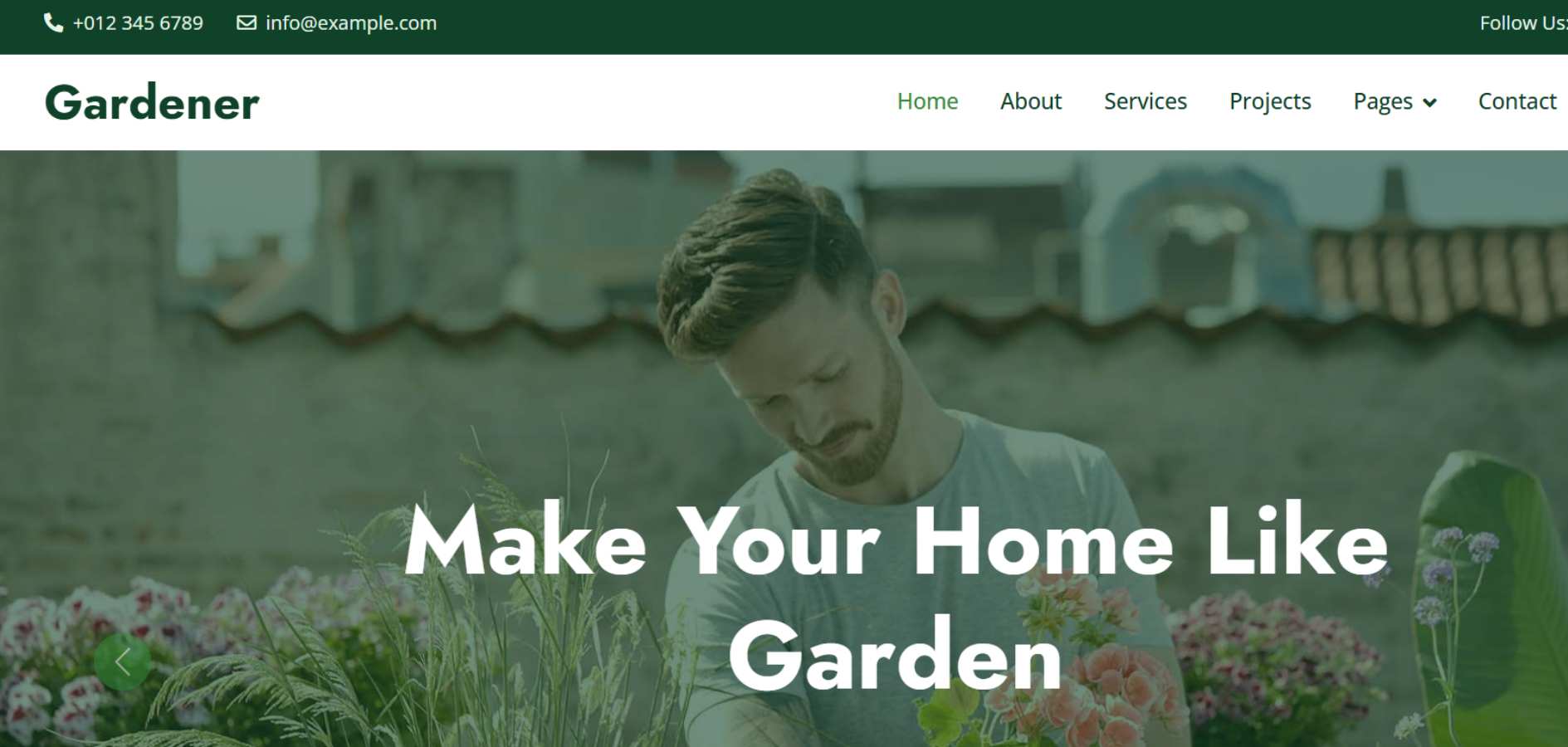 Gardening Website HTML Template Gardening Website HTML Template