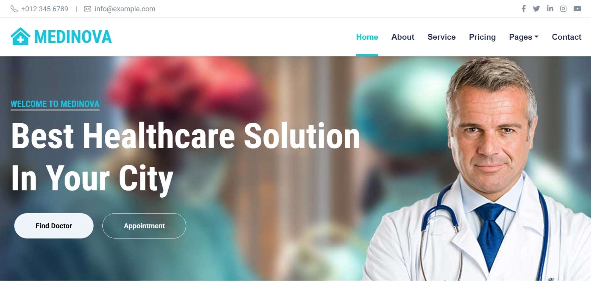 Hospital Website HTML Template Hospital Website HTML Template