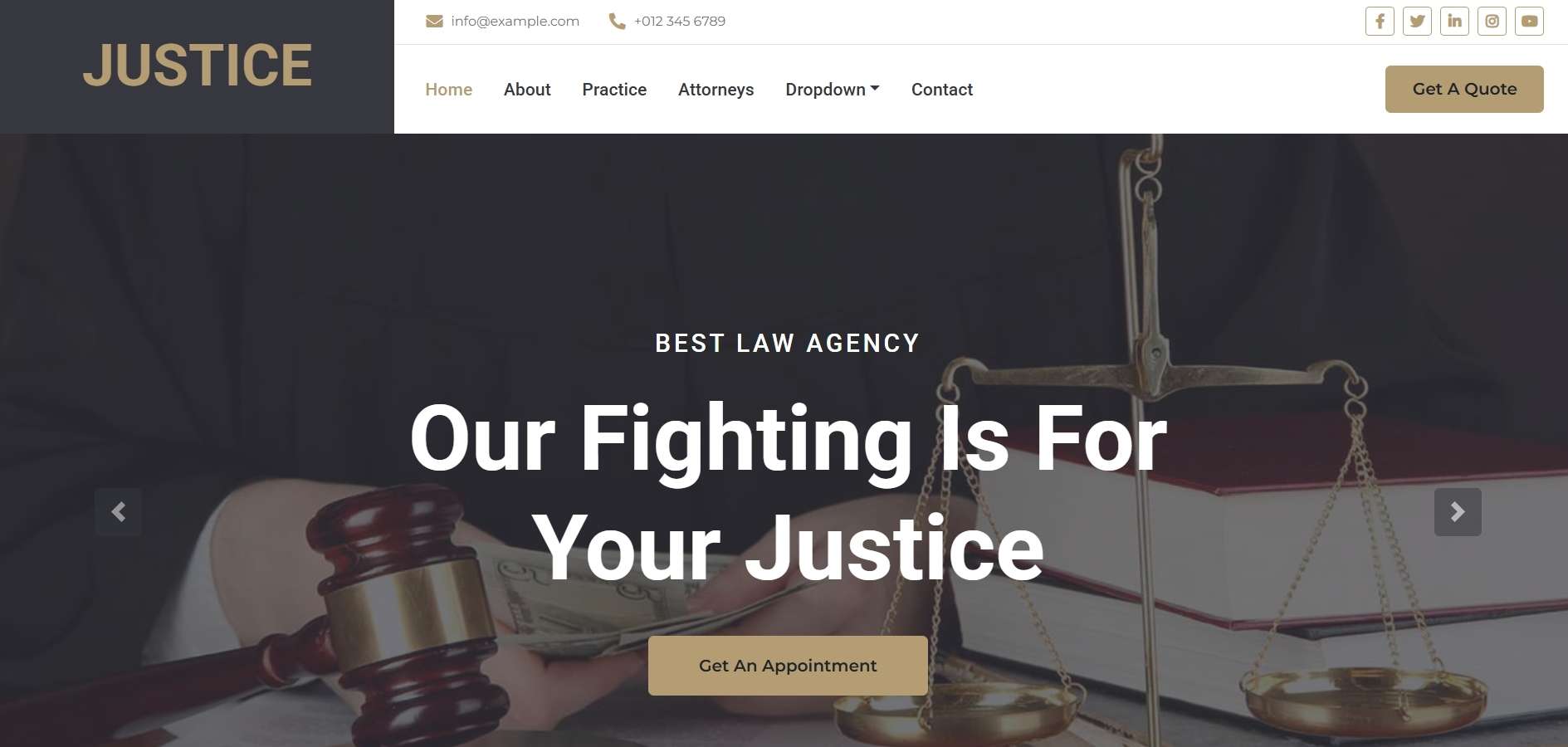 Lawyer Website HTML Template Lawyer Website HTML Template