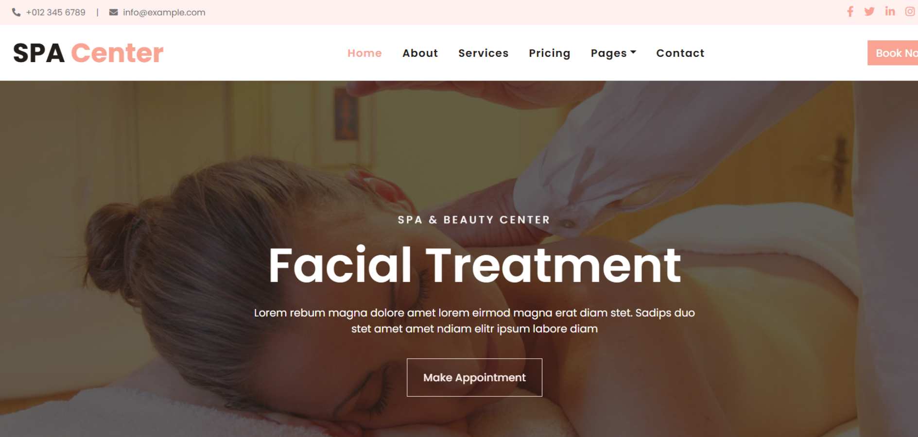 Spa HTML Template Spa HTML Template