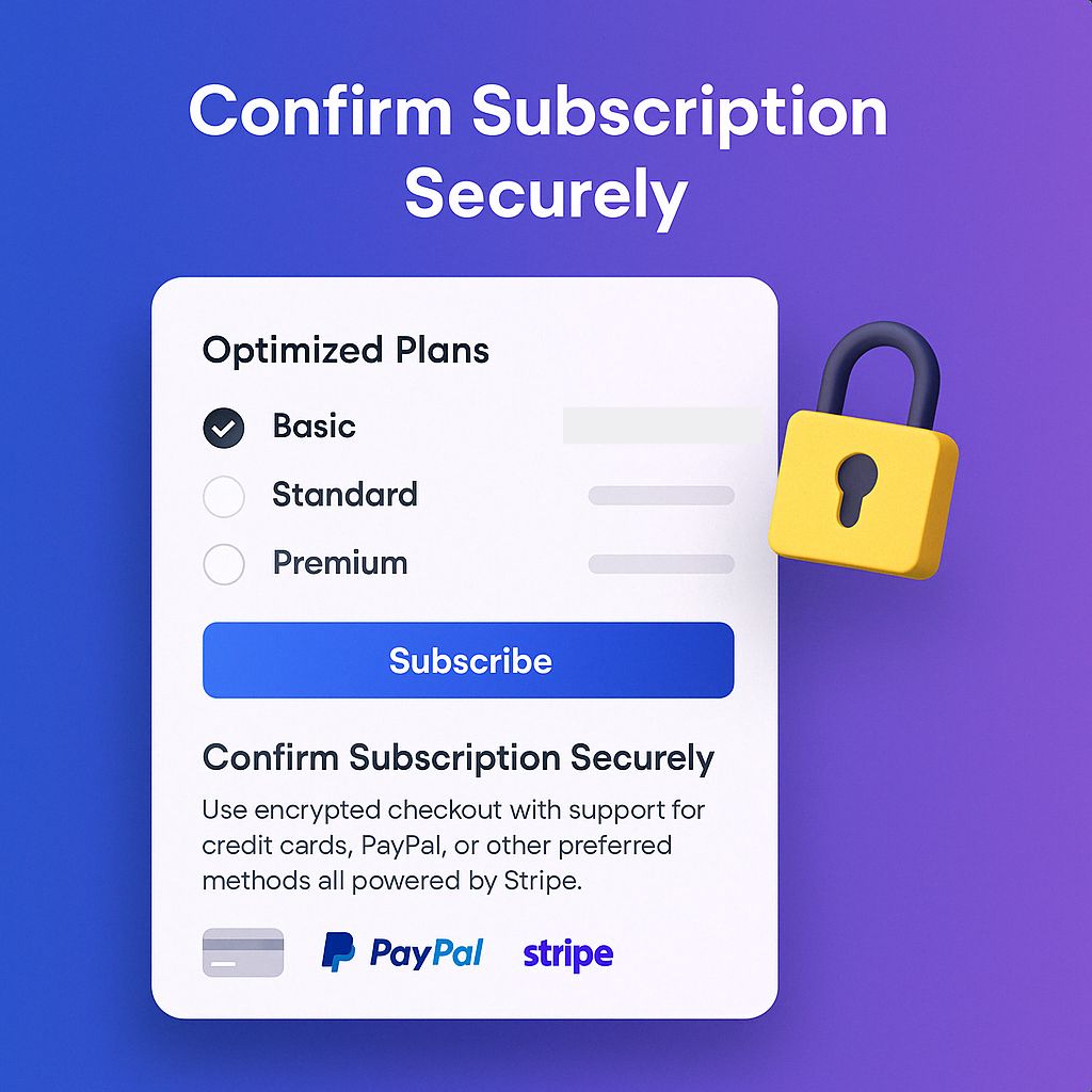 Securely Complete Your Subscription